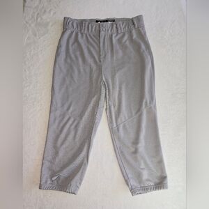 NWOT Adidas Baseball Pants, Cropped, size Large, grey.